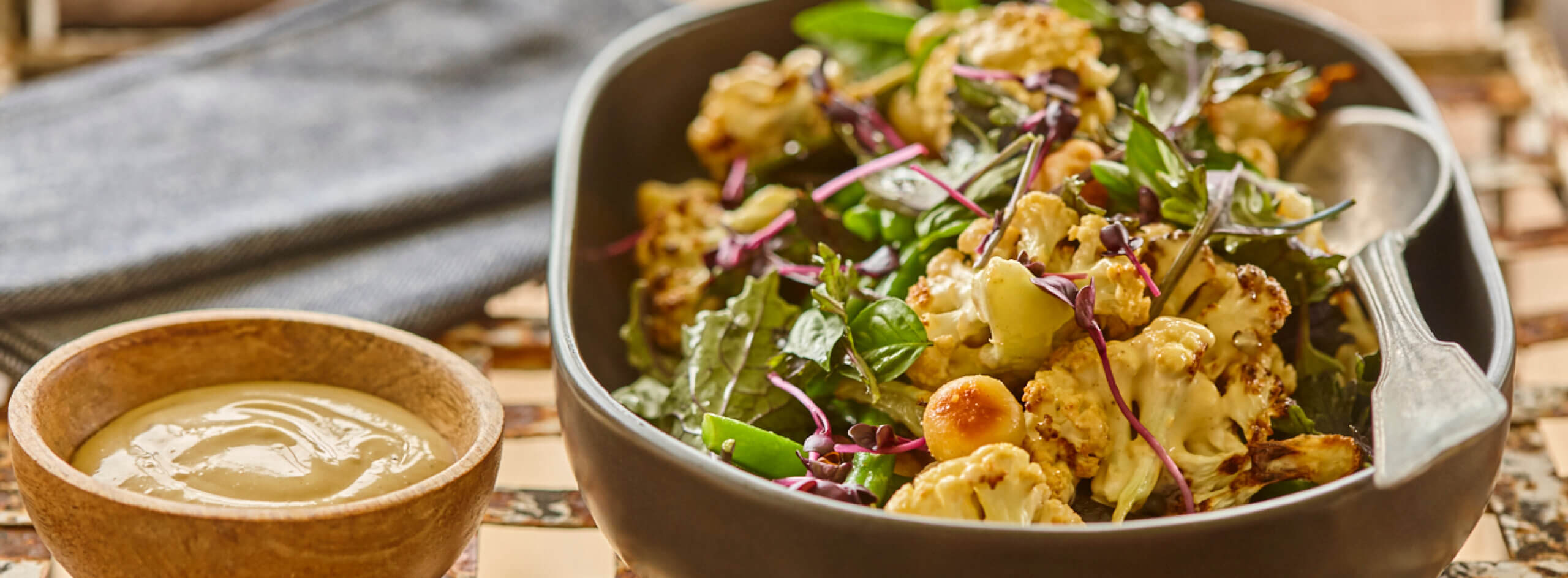 Roasted Cauliflower and Macadamia Salad