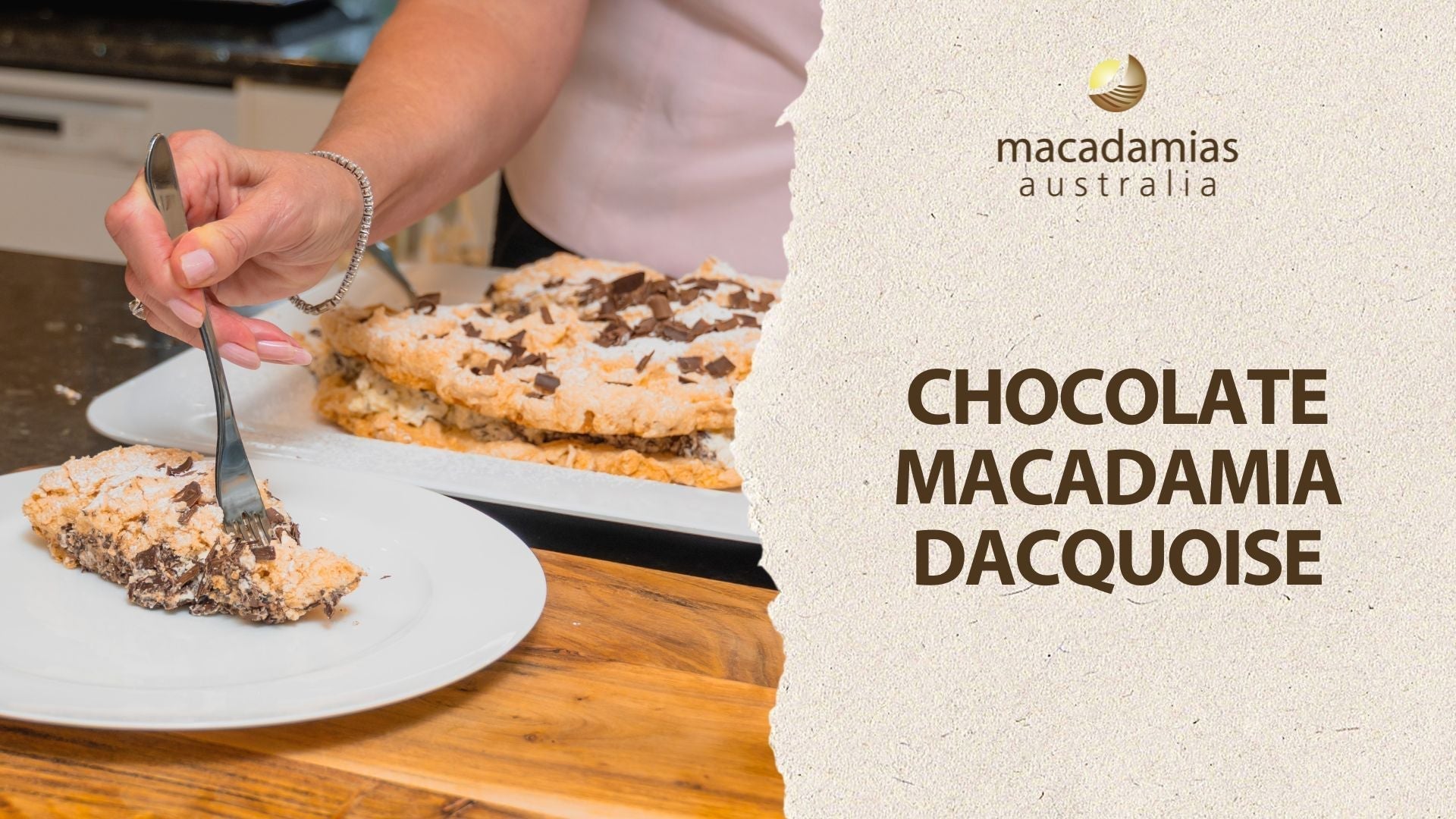 Chocolate Macadamia Dacquoise