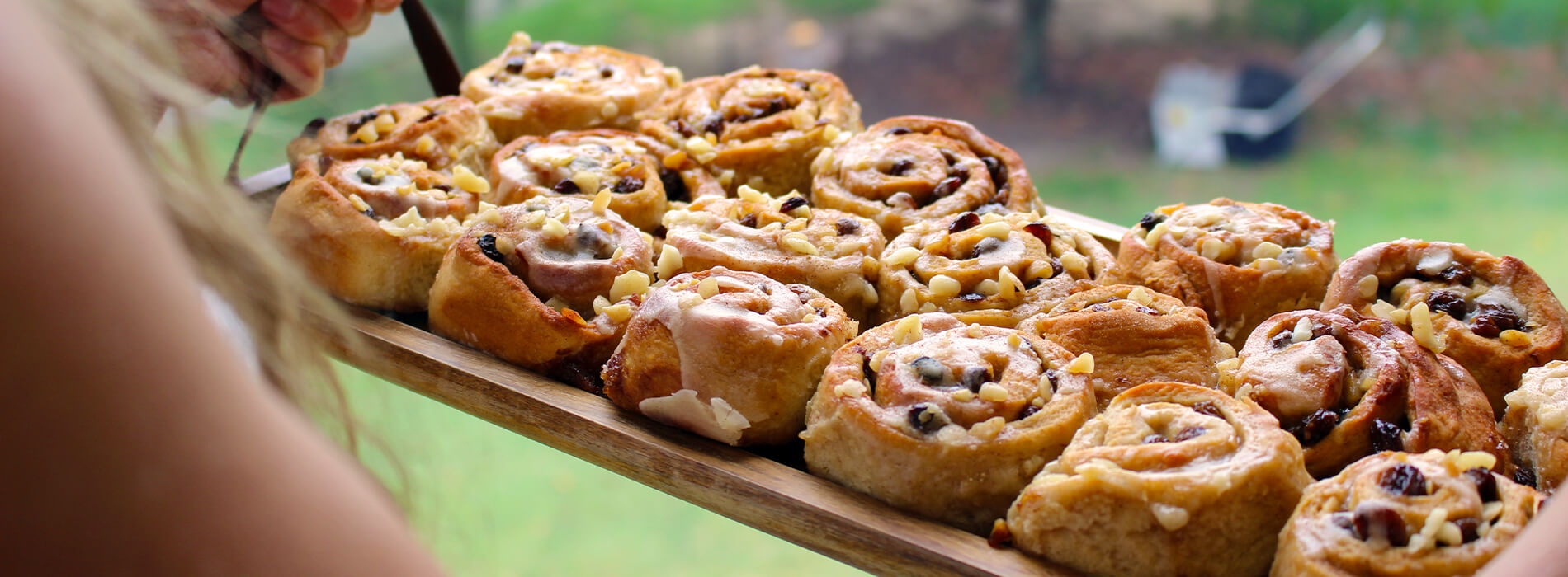 Rum, Raisin & Macadamia Scrolls