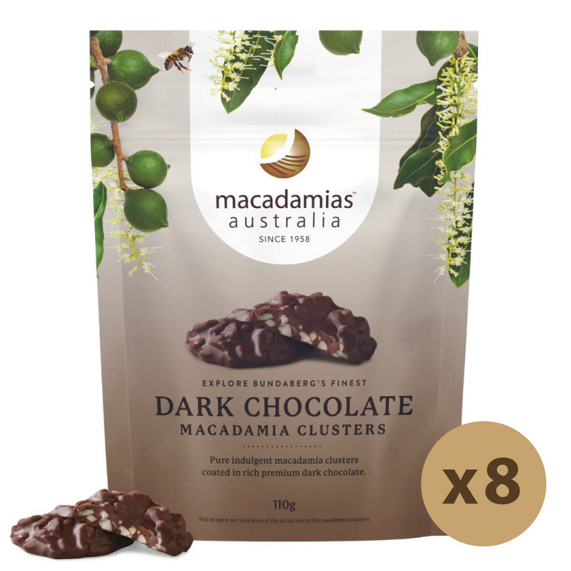 Dark Chocolate Clusters 8x110g