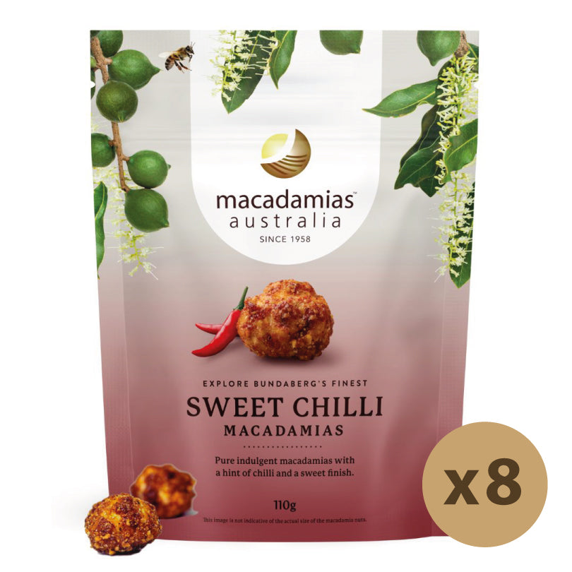 Sweet Chilli Macadamias 8x110g (Subscription)