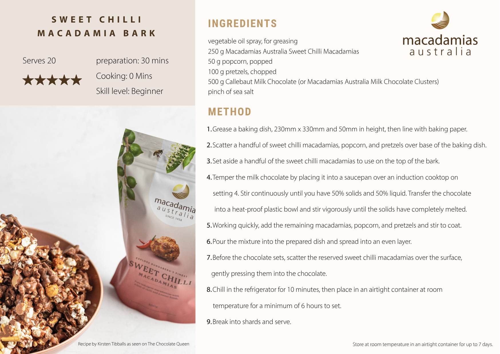 Sweet Chilli Macadamias