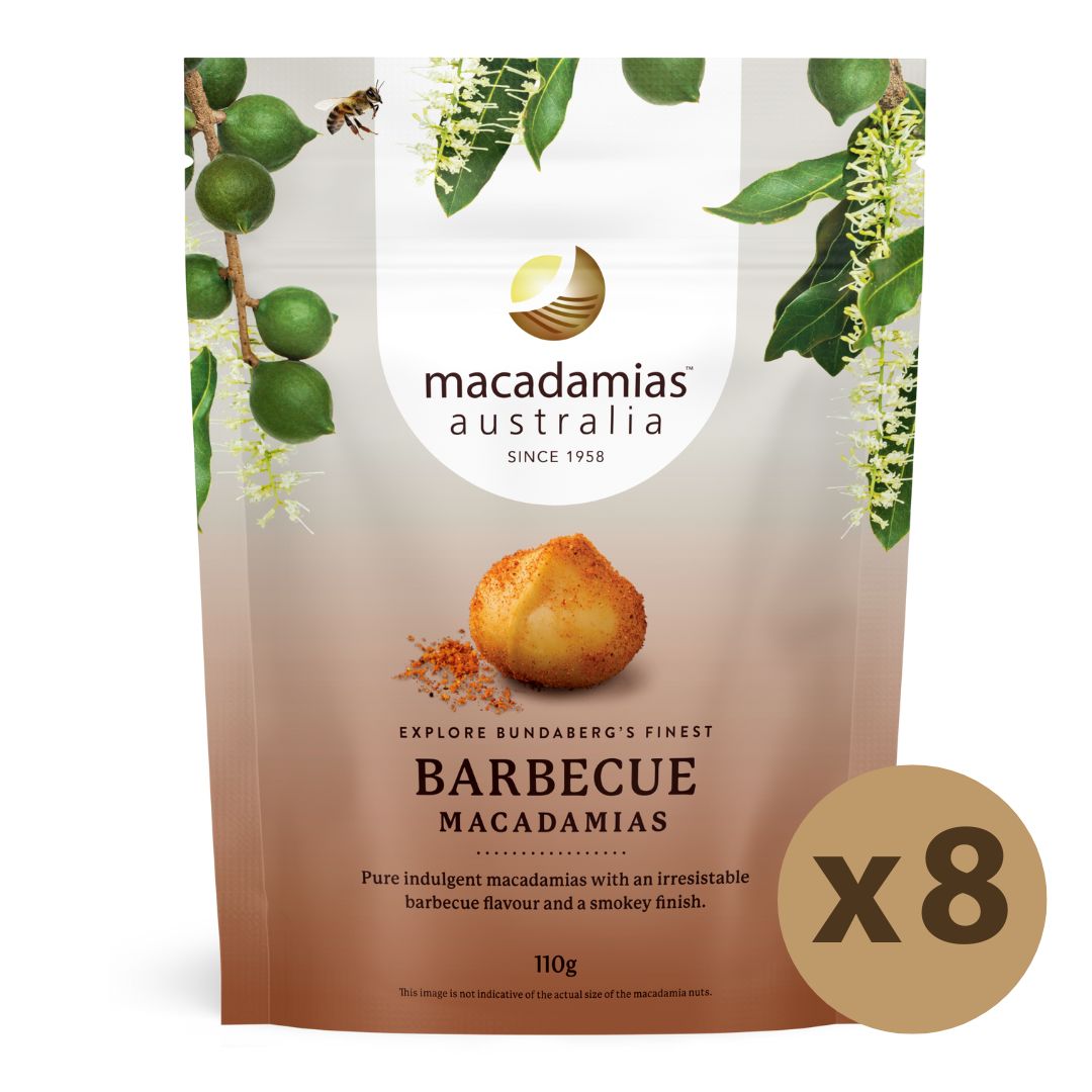 Barbecue Macadamias 8x110g