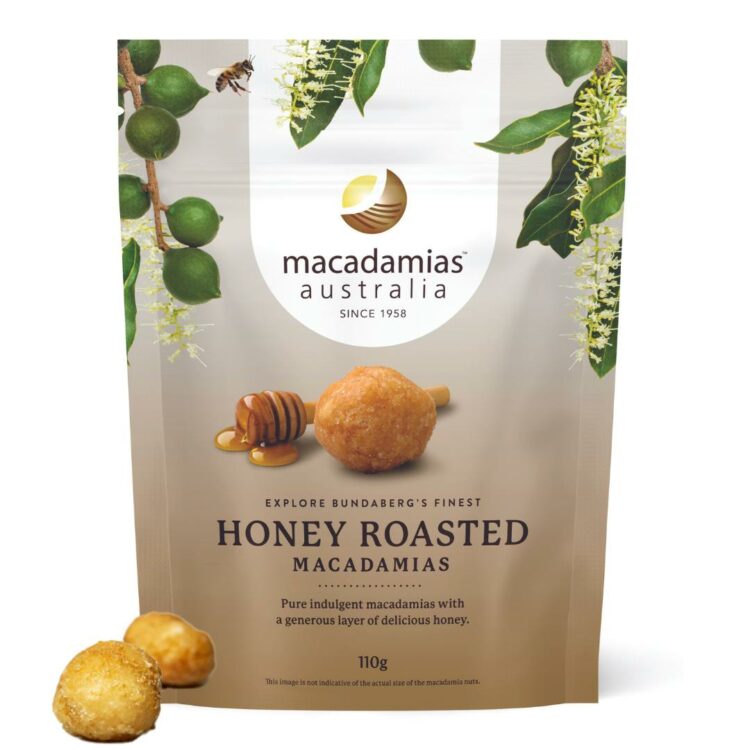 Honey Roasted Macadamias 110g