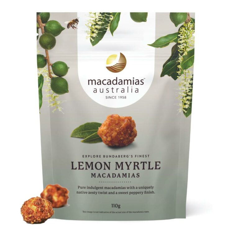 Lemon Myrtle Macadamias 110g