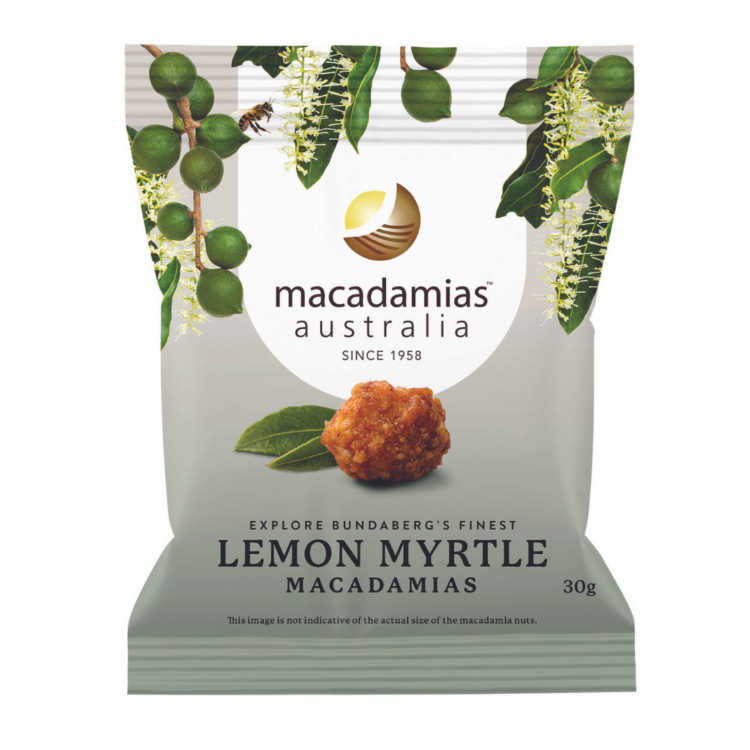 Lemon Myrtle Macadamias 30g